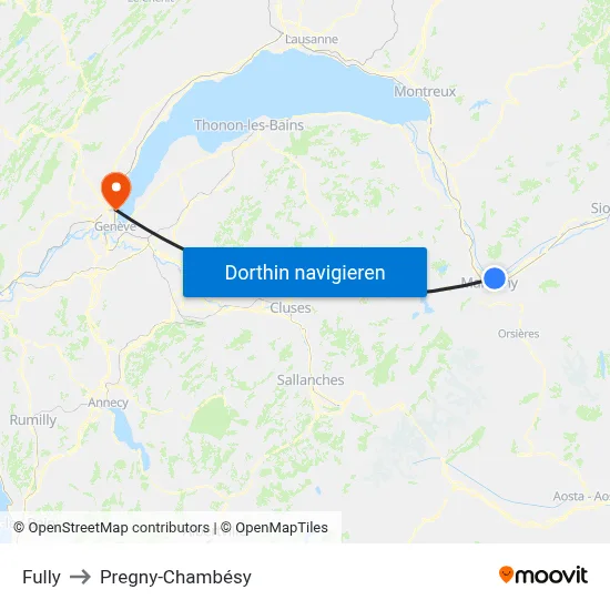 Fully to Pregny-Chambésy map