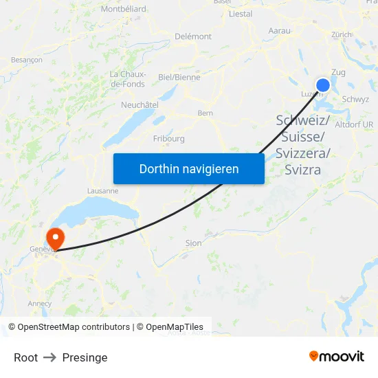 Root to Presinge map