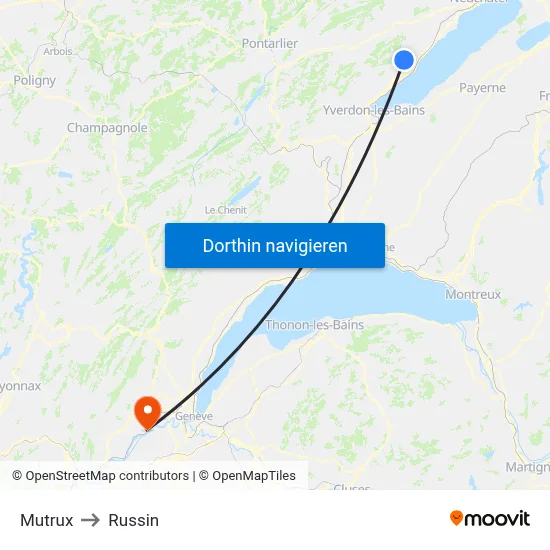 Mutrux to Russin map