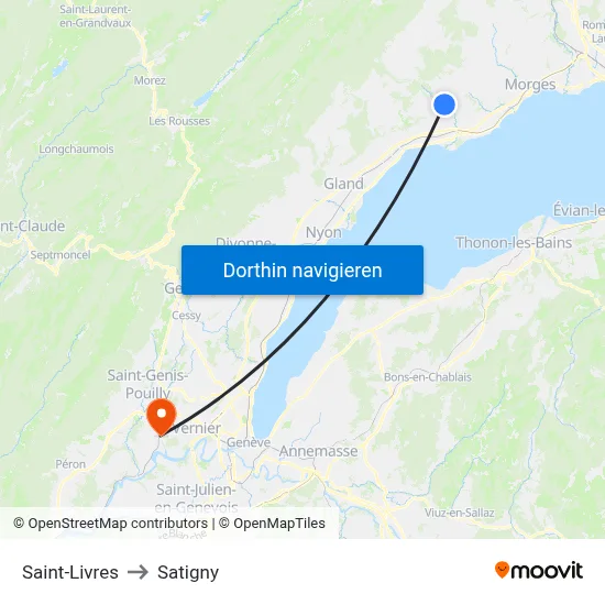 Saint-Livres to Satigny map
