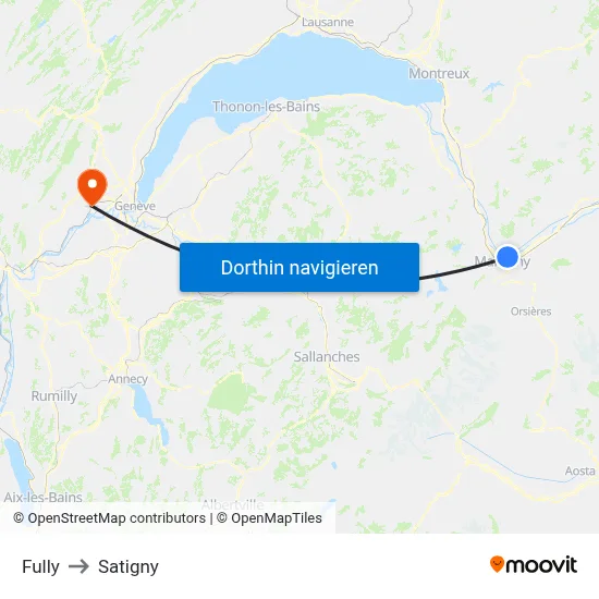 Fully to Satigny map