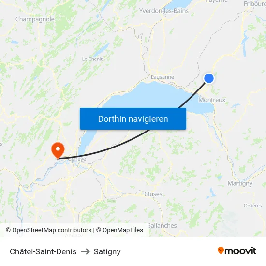 Châtel-Saint-Denis to Satigny map