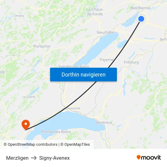 Merzligen to Signy-Avenex map