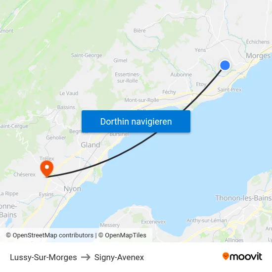 Lussy-Sur-Morges to Signy-Avenex map