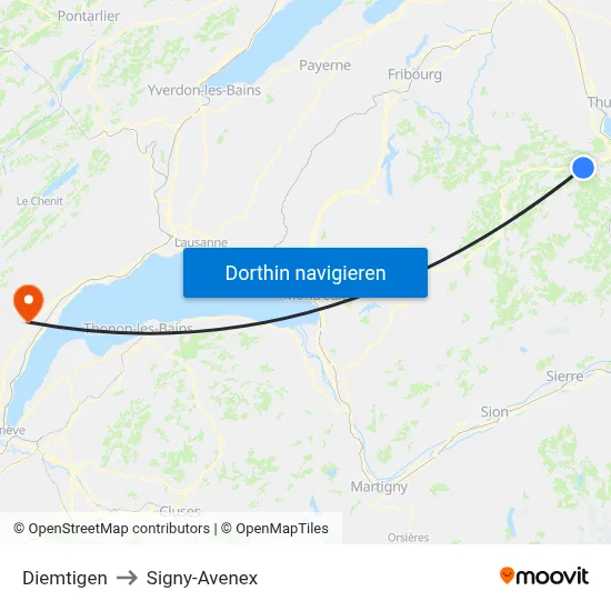 Diemtigen to Signy-Avenex map