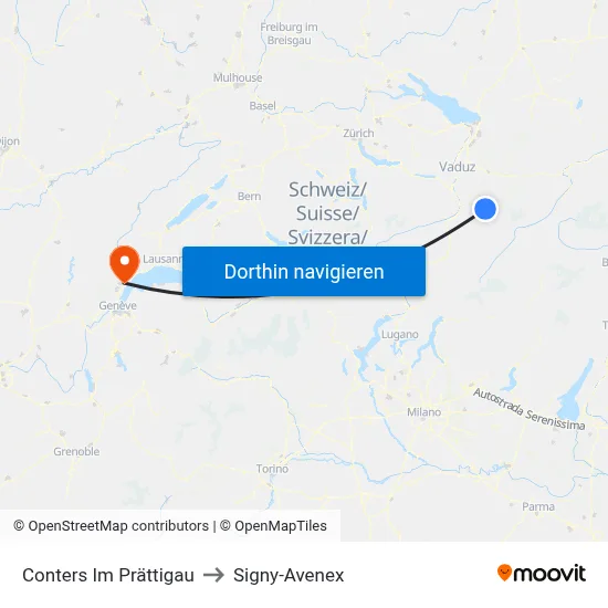 Conters Im Prättigau to Signy-Avenex map