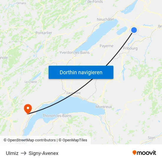 Ulmiz to Signy-Avenex map