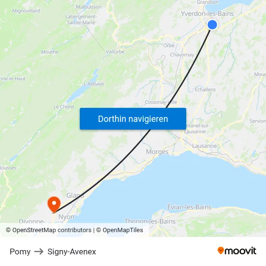 Pomy to Signy-Avenex map