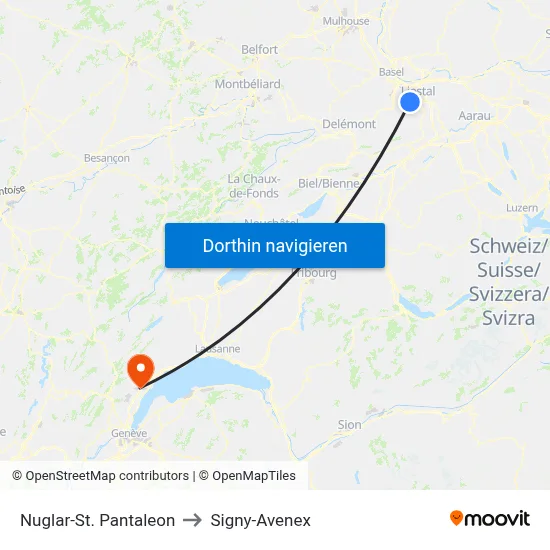Nuglar-St. Pantaleon to Signy-Avenex map
