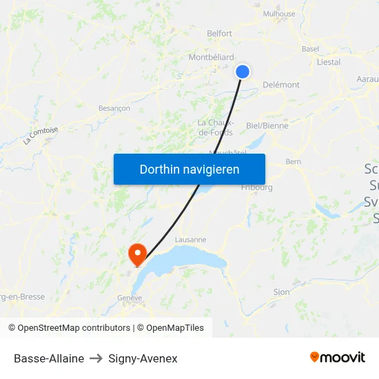 Basse-Allaine to Signy-Avenex map