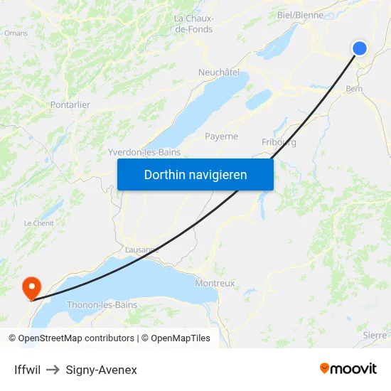 Iffwil to Signy-Avenex map