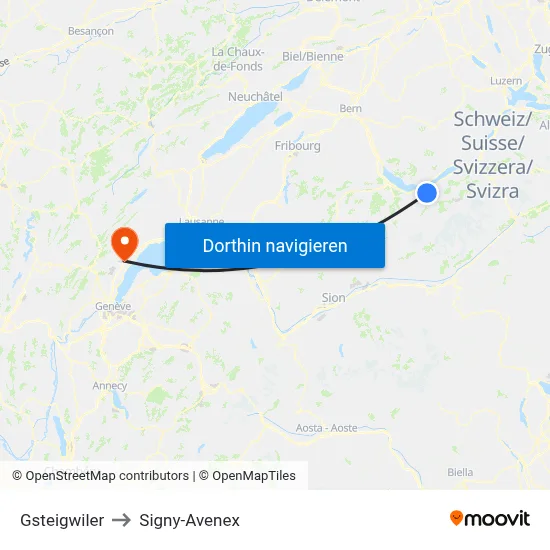 Gsteigwiler to Signy-Avenex map