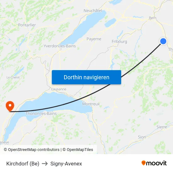 Kirchdorf (Be) to Signy-Avenex map