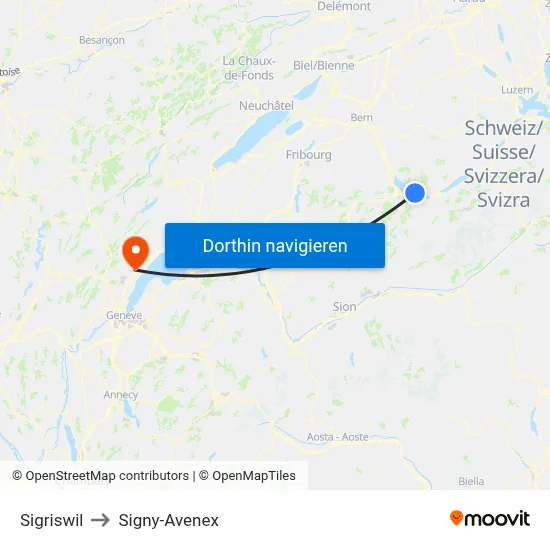 Sigriswil to Signy-Avenex map