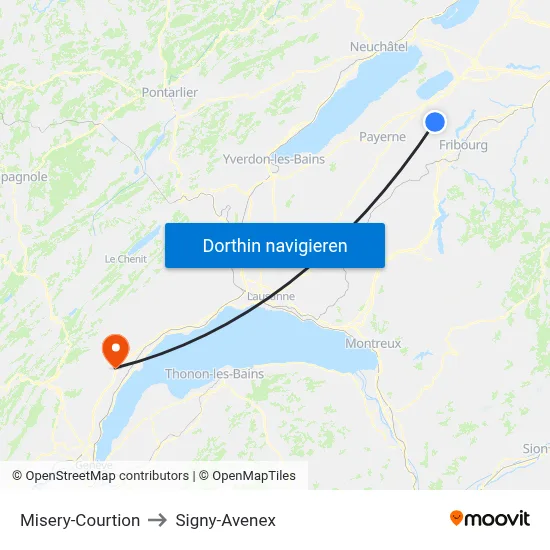 Misery-Courtion to Signy-Avenex map