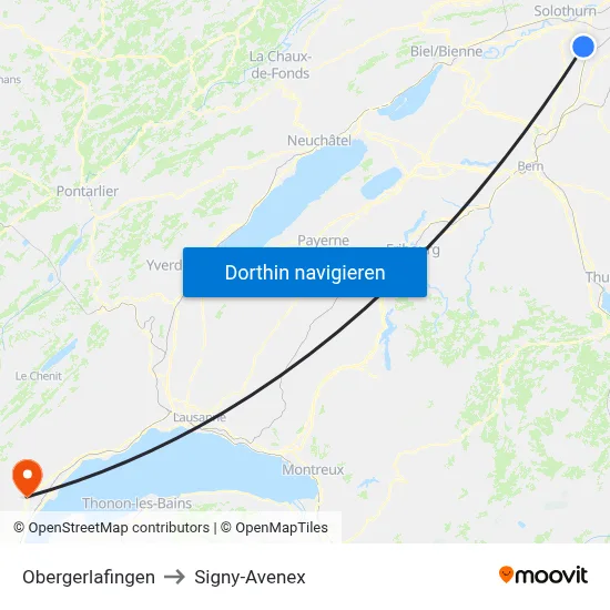 Obergerlafingen to Signy-Avenex map