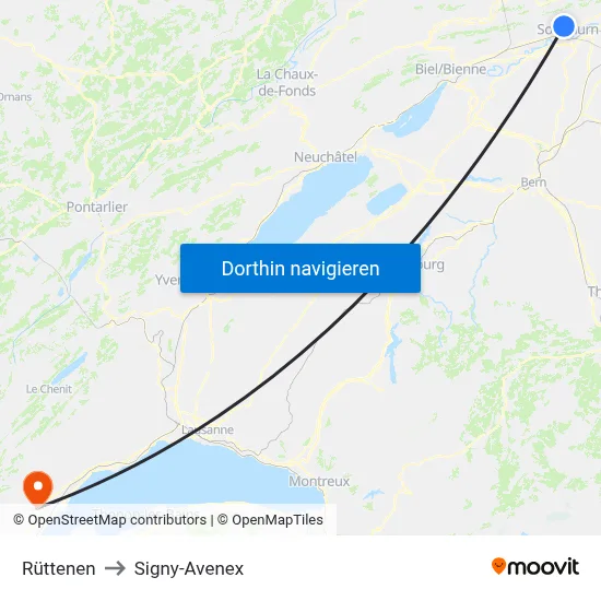 Rüttenen to Signy-Avenex map