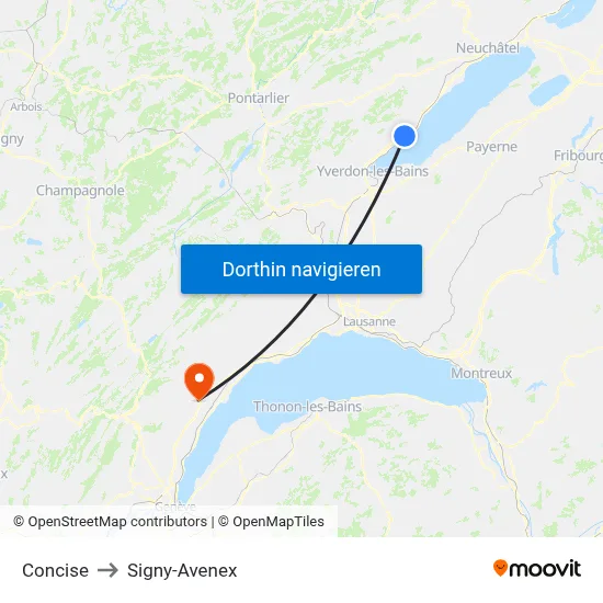 Concise to Signy-Avenex map