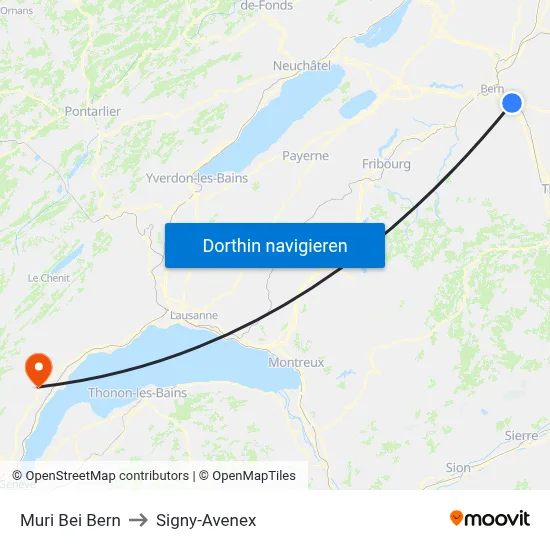 Muri Bei Bern to Signy-Avenex map