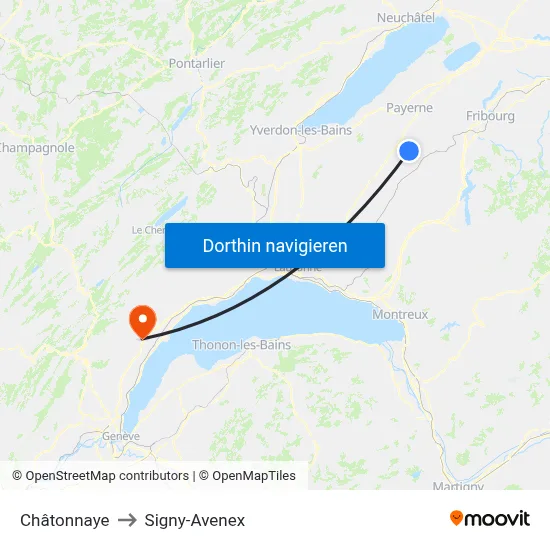 Châtonnaye to Signy-Avenex map