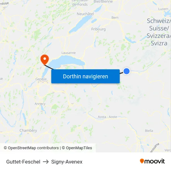 Guttet-Feschel to Signy-Avenex map