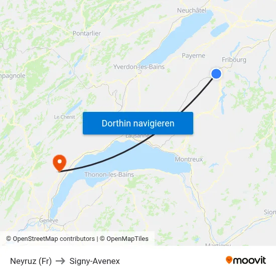 Neyruz (Fr) to Signy-Avenex map