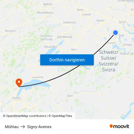 Mühlau to Signy-Avenex map