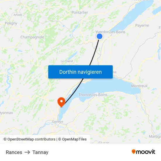 Rances to Tannay map