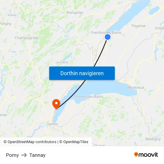 Pomy to Tannay map