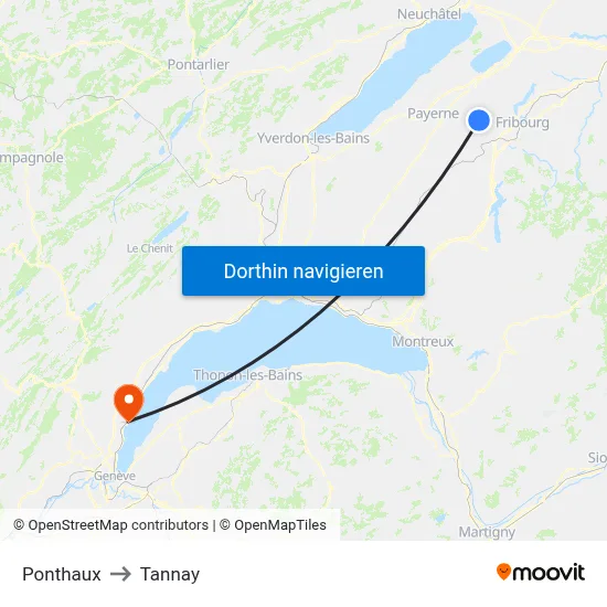 Ponthaux to Tannay map