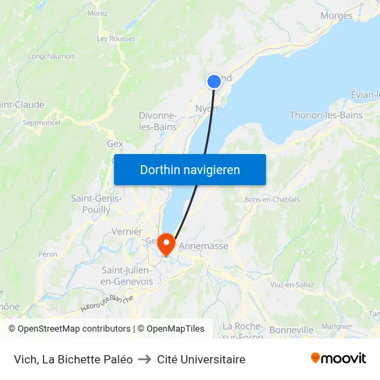 Vich, La Bichette Paléo to Cité Universitaire map