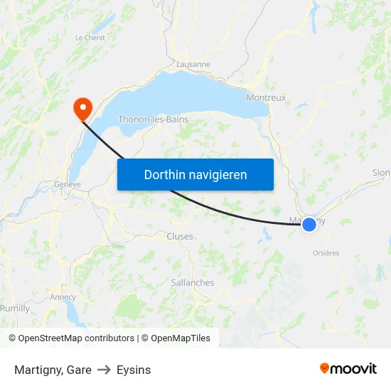 Martigny, Gare to Eysins map