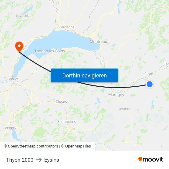 Thyon 2000 to Eysins map