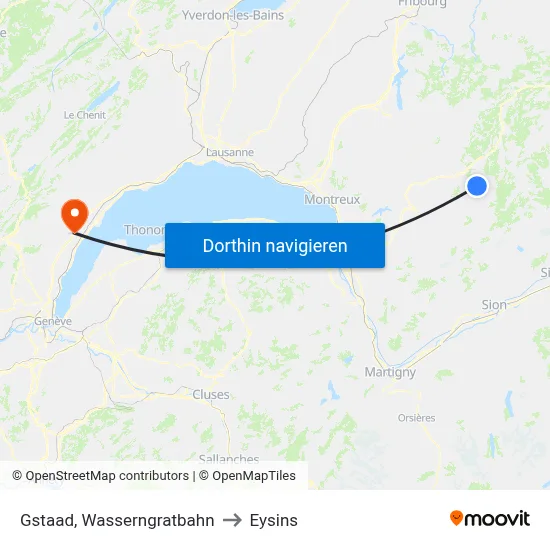 Gstaad, Wasserngratbahn to Eysins map
