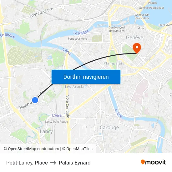 Petit-Lancy, Place to Palais Eynard map