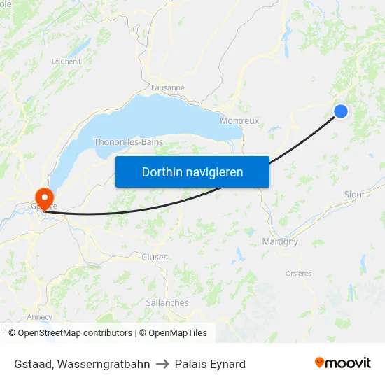 Gstaad, Wasserngratbahn to Palais Eynard map