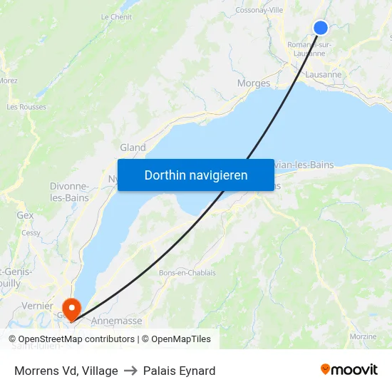 Morrens Vd, Village to Palais Eynard map