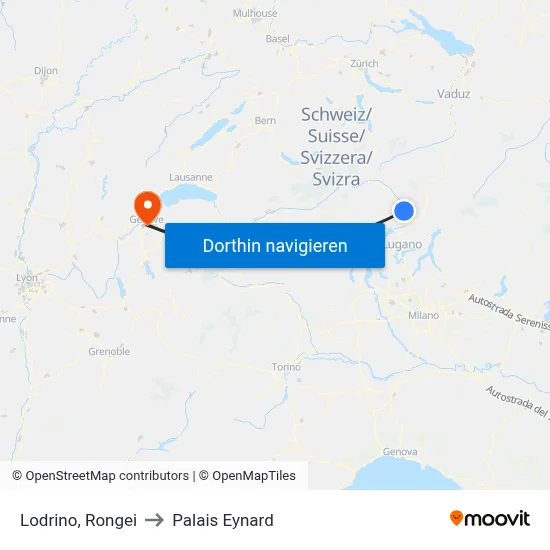 Lodrino, Rongei to Palais Eynard map