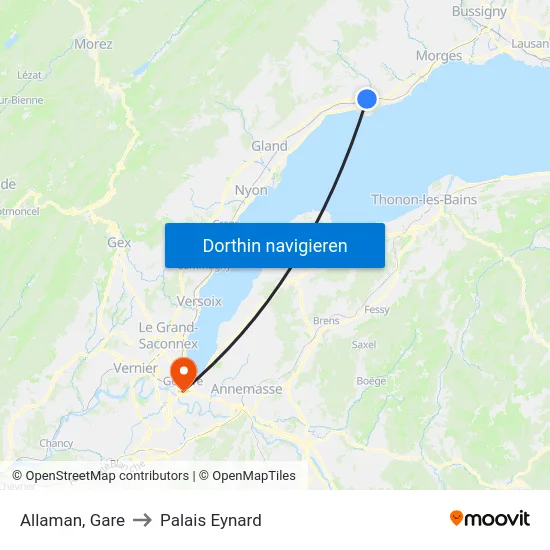 Allaman, Gare to Palais Eynard map