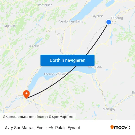 Avry-Sur-Matran, École to Palais Eynard map