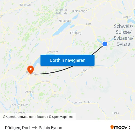 Därligen, Dorf to Palais Eynard map