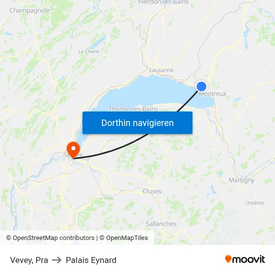 Vevey, Pra to Palais Eynard map