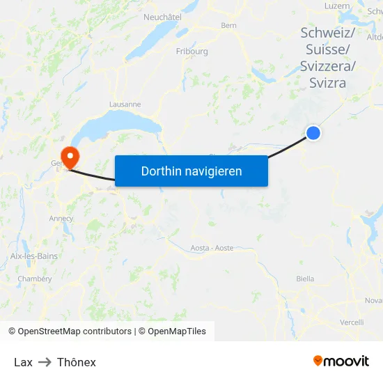 Lax to Thônex map