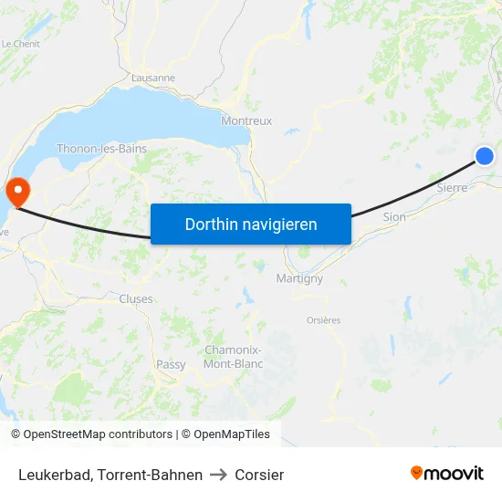 Leukerbad, Torrent-Bahnen to Corsier map