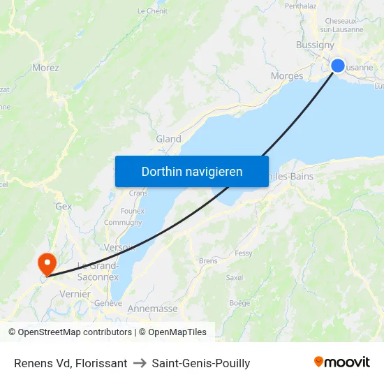 Renens Vd, Florissant to Saint-Genis-Pouilly map