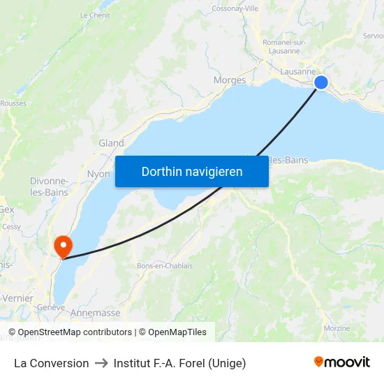 La Conversion to Institut F.-A. Forel (Unige) map