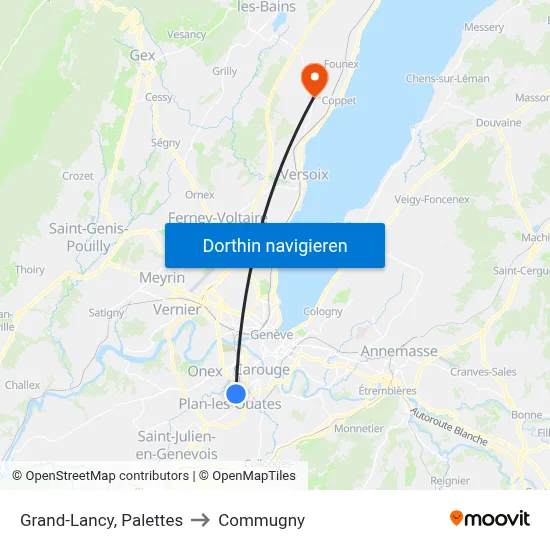 Grand-Lancy, Palettes to Commugny map