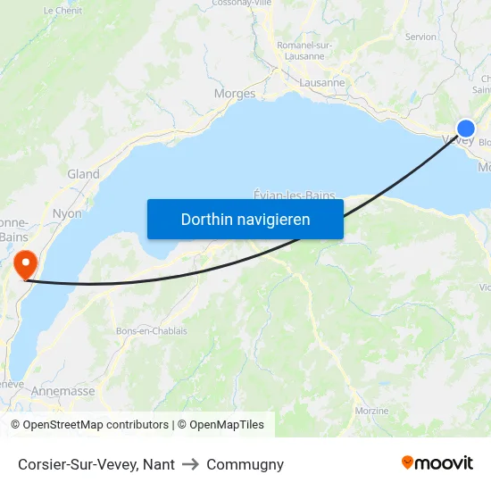 Corsier-Sur-Vevey, Nant to Commugny map