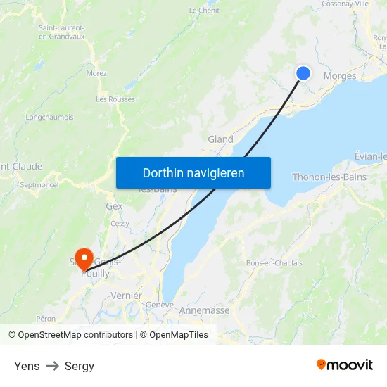 Yens to Sergy map