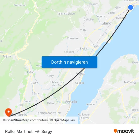Rolle, Martinet to Sergy map